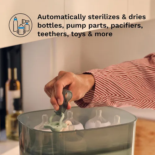 Miniatura 8 de Baby Brezza Esterilizador y secadora de botellas avanzado, 33% más rápido, desinfectante de vapor de mayor capacidad, máquina de esterilización