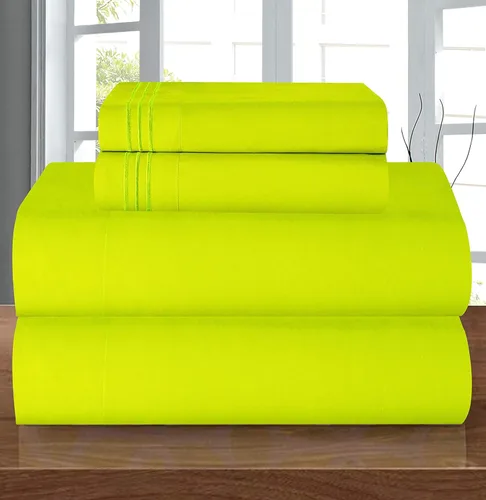 Miniatura 8 de Elegant Comfort - Juego de sábanas de 4 piezas de microfibra, 1500 hilos, sin arrugas, sábana bajera elástica, esquinas tipo bolsillos profundos