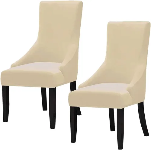 Miniatura 32 de Juego de 1 fundas elásticas para silla con respaldo de ala, protector reutilizable para silla de brazo, protector lavable para silla de comedor