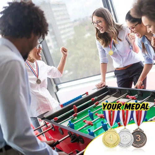 Miniatura 6 de MTLEE Gold Silver Bronze Award Medals Competition Style Winner Award Medals Metal Medals Prizes with Neck Ribbon for Competitions Party Homework