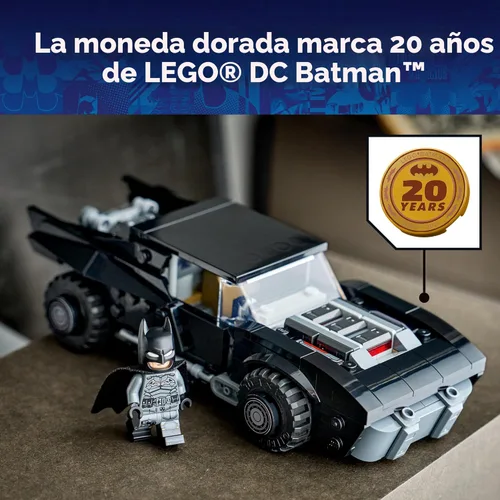 Miniatura 6 de LEGO DC Batman: The Batman Batmobile - Juguete de construcción para niños, bloques de construcción con minifigura de Batman y moneda dorada