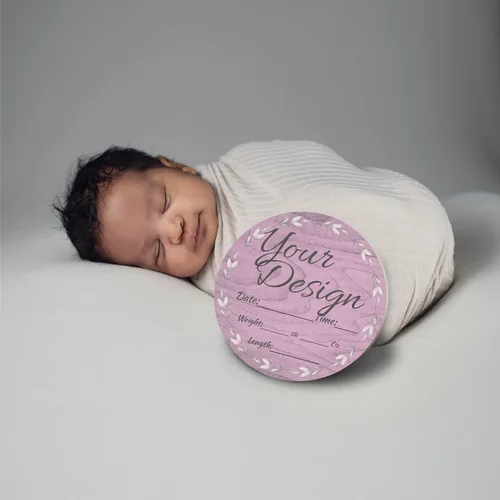 Miniatura 5 de Letrero de anuncio para bebé recién nacido, nombre personalizado para revelación de género, niña y niño, neutro, decoración de pared, regalos