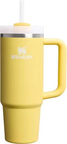 Miniatura 160 de Stanley Quencher H2.0 - Vaso de acero inoxidable con asa, pajilla y tapa FlowState giratoria de 3 posiciones; aislamiento térmico, sin BPA; apto