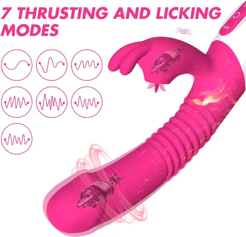 Miniatura 2 de Consolador vibrador de conejo para mujer, sanación vaginal, orejas de conejo para mujeres, estimulación del punto G del clítoris con 3 modos