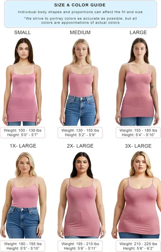 Miniatura 29 de Emmalise Camisola larga casual básica para mujer, con tirantes ajustables, top en capas