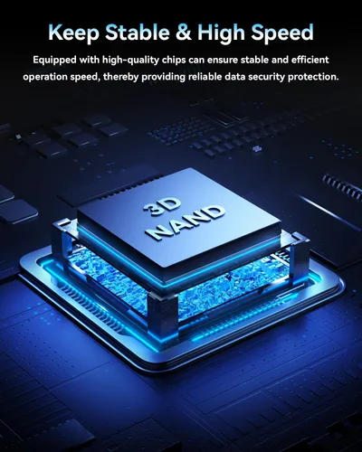 Miniatura 4 de Orlian Unidad de estado sólido SSD portátil externa de 250 GB USB 3.1 Gen 2 de hasta 500 MB/s de alta velocidad para teléfono, Windows, Android, PC