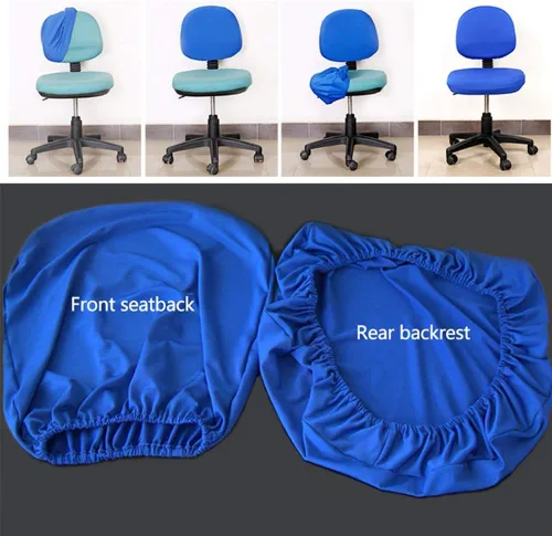 Miniatura 4 de TOPINCN Funda elástica para silla de oficina, funda universal para silla de computadora con parte inferior elástica, protector de silla