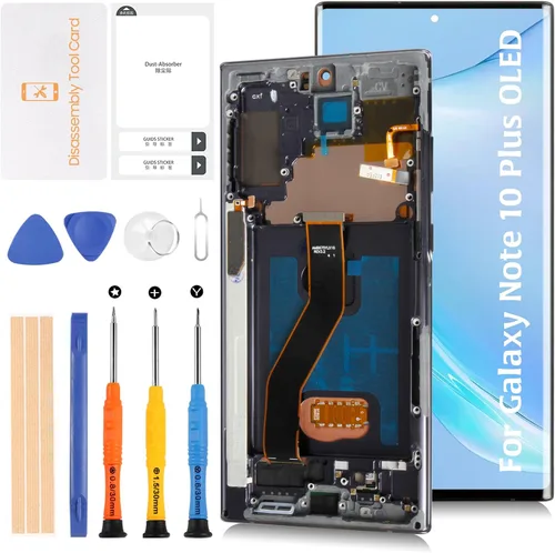 Miniatura 10 de Nota 10 Plus 5G OLED pantalla LCD+Aura marco blanco para Samsung Galaxy Note10+/5G SM-N975U N975W N976U 6.8 "pantalla LCD reemplazo táctil Galaxy