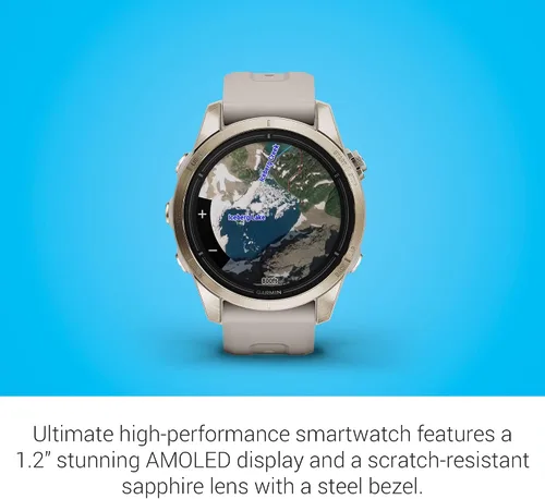 Miniatura 5 de Garmin epix Pro (Gen 2) Edición Zafiro, 42mm, Reloj inteligente de alto rendimiento, Tecnología de entrenamiento avanzada, Linterna incorporada, Oro