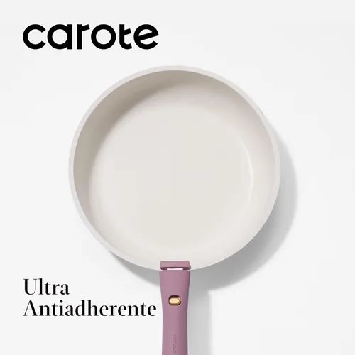 Miniatura 3 de CAROTE Juego de 5 piezas de ollas y sartenes, juego de ollas y sartenes antiadherentes con mango desmontable, artículos esenciales de cocina, olla
