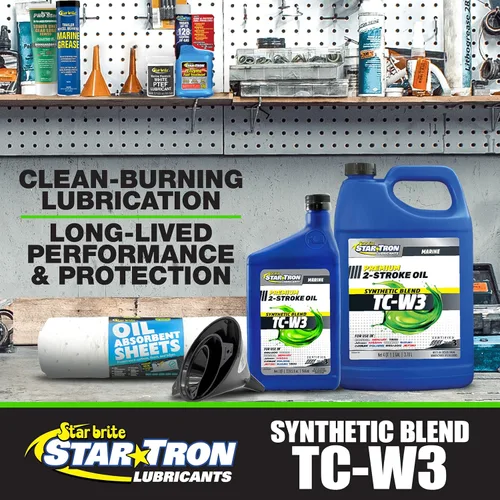 Miniatura 3 de STAR BRITE Super Premium+ Aceite de motor TC-W3 de mezcla sintética de 2 ciclos, para todas las marcas y modelos de motores fuera de borda