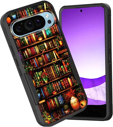 Miniatura 125 de Funda para Pixel 6A, funda híbrida de doble capa resistente a prueba de golpes de policarbonato duro de silicona suave TPU para Google Pixel 6A