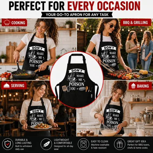 Miniatura 6 de Delantales Divertidos para Hornear para Mujeres y Hombres Lindo Delantal de Panaderos Regalos de Horneado Damas Cocina Cocinando Cumpleaños Mamá