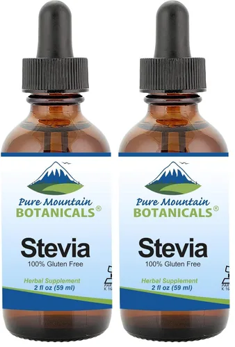 Miniatura 9 de Pure Mountain Botanicals Gotas de Stevia líquidas, edulcorante natural, concentrado sin azúcar, sustituto apto para diabéticos, ideal para dieta