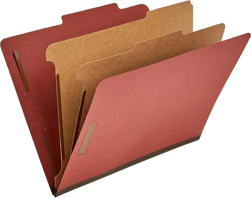 Miniatura 10 de Amazon Basics Carpeta de clasificación - 100% reciclada, 1 divisor, 2" incrustadas, 10 unidades por caja, 12.20 x 10.61 pulgadas (carta), azul claro