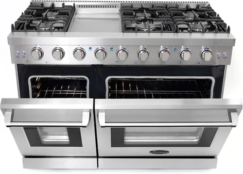 Miniatura 8 de COSMO COS-EPGR244 24 pulgadas Haven Collection 3.73 pies cúbicos Cocina de gas con 4 quemadores sellados, rejillas de hierro fundido, horno