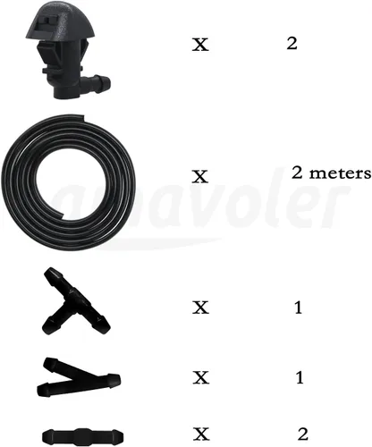 Miniatura 3 de Kit de pulverización de limpiaparabrisas de repuesto para Honda Pilot 2009-2015. OEM #:76810-SZA-A00ZA, 76810-SZA-A60ZC, 76810-SZA-A60ZF