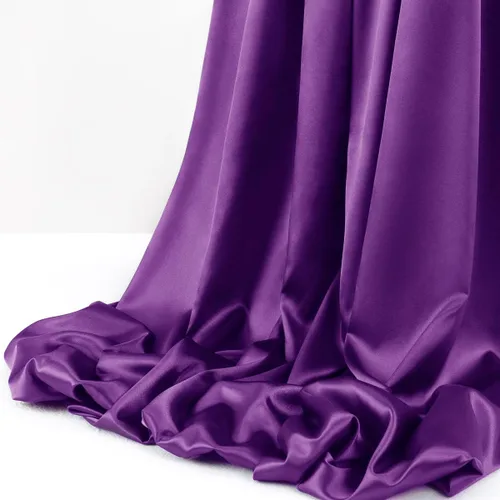 Miniatura 4 de MLMW The Yard - Tela de satén suave y sedosa de 6 yardas y 60 pulgadas de ancho, tela sólida continua para vestidos de novia, costura, manualidades