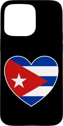 Miniatura 30 de iPhone 13 Pro Max I Heart Cuba - Divertida funda con bandera cubana