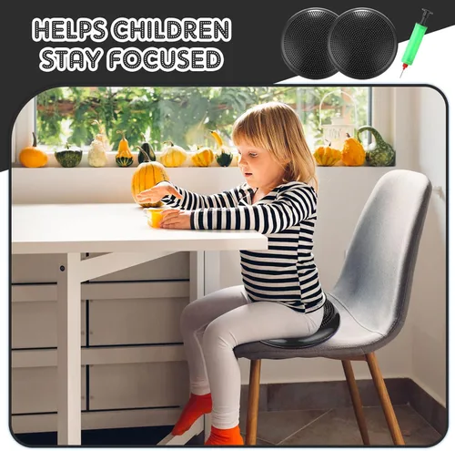 Miniatura 5 de Jerify 4 Piezas Cojín de Equilibrio Inflable Flexible para Asiento Oscilante, Almohadilla de Equilibrio de Estabilidad, Disco de Equilibrio, Asiento