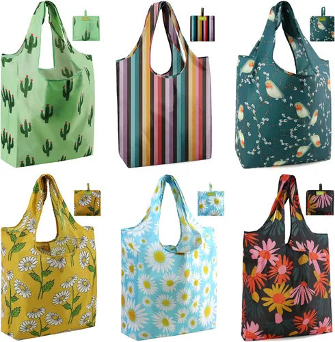 Miniatura 27 de Bolsas de la compra de animales reutilizables plegables bolsas de comestibles
