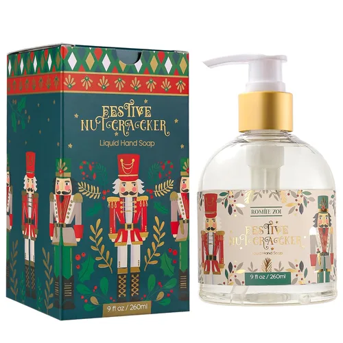 Miniatura 14 de ROMIIE ZOI Jabón líquido para manos de Navidad con caja de regalo - 260ml / 9 fl. Oz - Paquete de variedad de 3