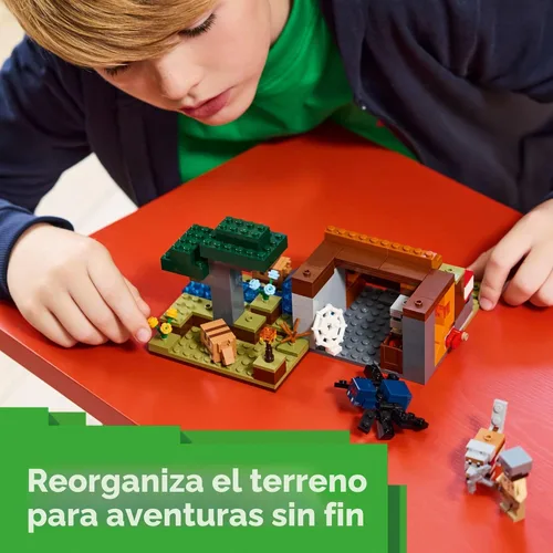 Miniatura 5 de LEGO Minecraft La Expedición Minera del Armadillo - Figuras de Juguete y Set de Juego - Juguete de Construcción de Minecraft para Niños, Niños