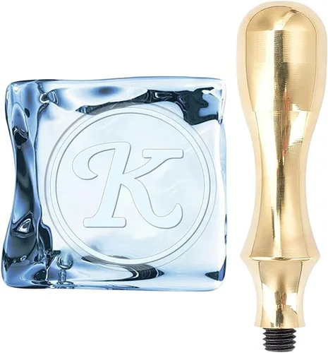 Miniatura 14 de CRASPIRE Sello de hielo con letra G, con cabeza de latón extraíble y mango de metal, sello de marca de hielo de 1.2 pulgadas para cubitos de hielo