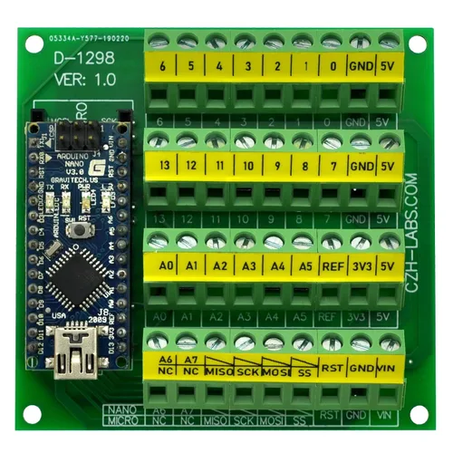 Miniatura 6 de Placa de módulo de ruptura de bloque de terminales de tornillo para Arduino Nano/Micro.