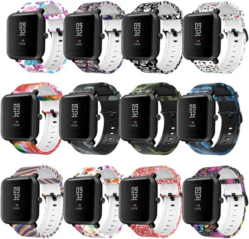 Miniatura 8 de Bandas de patrón compatibles con Amazfit Active 2 Square/1/GTS 4 mini 4 3 2 2e 2 Mini/GTR 1.654 in/Bip 3 pro/Bip U pro/Bip S/Bip Lite reloj