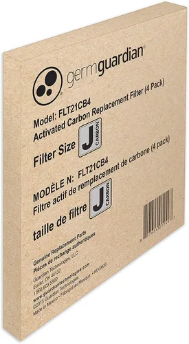 Miniatura 7 de GermGuardian Repuesto de filtro de carbono genuino para filtro HEPA FLT5900 para purificador de aire AC5900WCA, paquete de 4, FLT21CB4