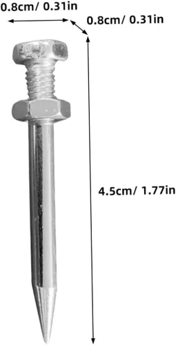Miniatura 6 de 20 pinzas de aireación de césped para césped, estacas de aireación de metal para césped, herramientas de cuidado del césped, estacas de pinchos