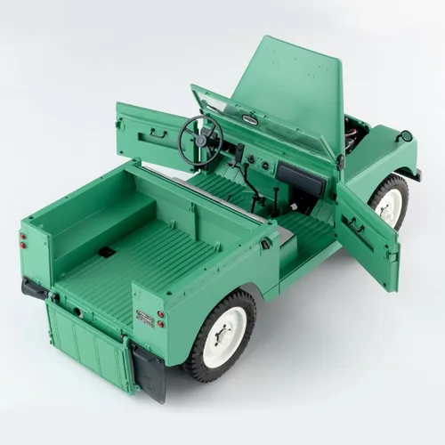 Miniatura 4 de BEEZRC FMS 1/12 RC Crawler Land Rover Series II RC RTR 4WD 2.4G Model Car Hobby RC Crawler RC Cars Offroad RC Truck Auto de control remoto con Verde