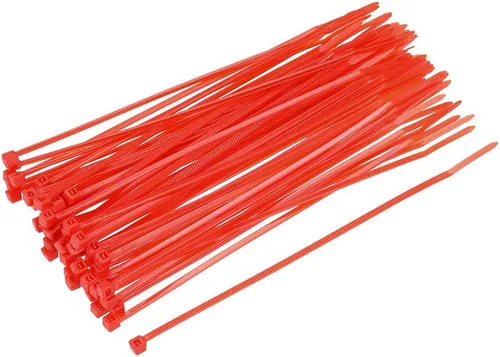 Miniatura 5 de uxcell Bridas para cables de nailon con cierre automático de 4 pulgadas, color rosa, 100 unidades Rosado