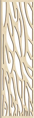 Miniatura 148 de 9 3/8"W x 24 3/8"H x 1/4"T Bristol Decorativos Paneles de Pared de Madera Calado, Cereza