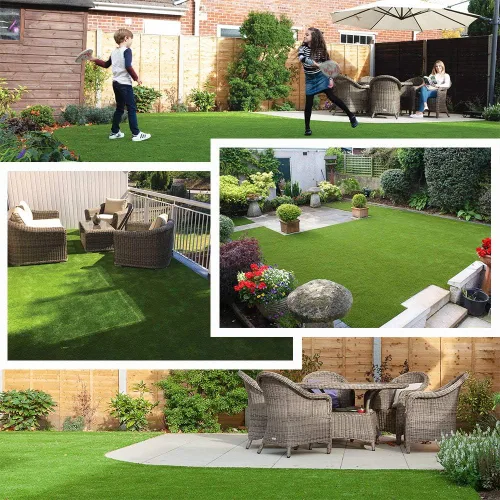 Miniatura 6 de Petgrow Alfombra de Césped Artificial Sintético, Césped de 5 x 100 pies, 1.38" de Grosor, Alfombra de Césped Falso para Interior/Exterior, Césped