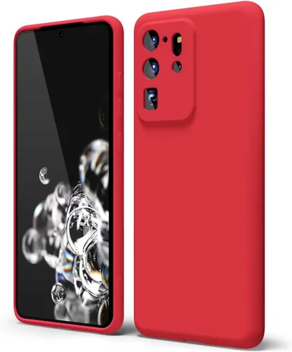Miniatura 102 de oakxco Funda para teléfono Samsung Galaxy S21 Ultra con agarre de silicona líquida, bonita funda delgada y delgada de goma suave de TPU lisa