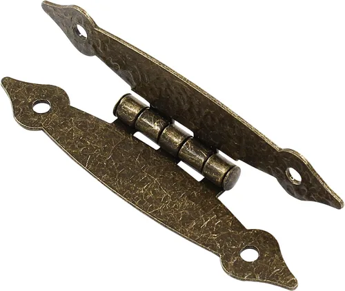 Miniatura 4 de Murtenze Paquete de 4 Bisagras en H Antiguas de Bronce de 3.5 Pulgadas, Bisagras de Gabinete de Acero Laminado en Frío, Bisagras Planas, Bisagras