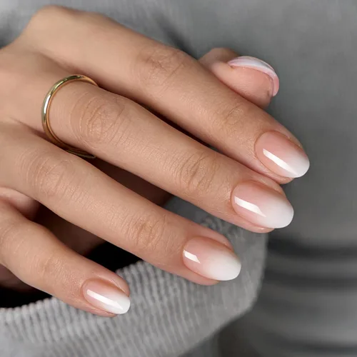 Miniatura 45 de BTArtbox Uñas Postizas Blancas Cortas a Presión - Uñas Postizas de Gel Suave en Forma de Almendra, Uñas Blancas con Pegamento para Uñas, Uñas