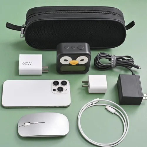 Miniatura 4 de Funda para cargadores de laptop, bolsa de malla con cremallera para accesorios electrónicos para laptop, tableta, alimentación, mouse, cable