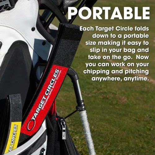 Miniatura 2 de EyeLine Golf Target Circle as Training Aid – Ideal for Chipping and Pitching – Super Thin with Foldable Configurations. Bright Color Markings Easy