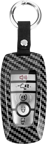 Miniatura 11 de QBUC para Ford Funda para llavero con llavero, Funda de TPU suave para llave de coche Compatible con Ford Fusion F150 F250 F350 F450 F550 Edge