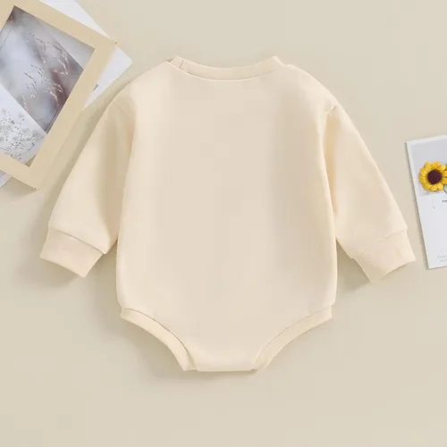 Miniatura 69 de FYBITBO Sudadera de cuello redondo para bebé niña y niño, mameluco de burbujas, camisa de manga larga, traje de San Valentín, ropa de otoño