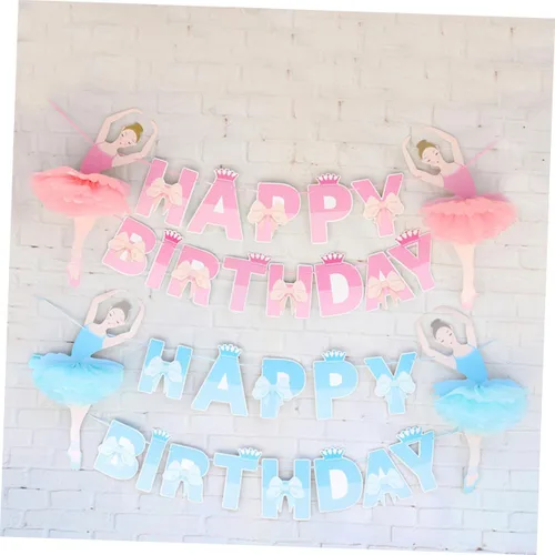 Miniatura 4 de Vaguelly Pancartas de feliz cumpleaños para decoración de boda, decoración de fiesta, guirnalda de banderines para cumpleaños, tira de la bandera