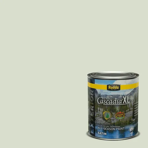 Miniatura 91 de Rodda Paint CASCADIA XL Pintura e imprimación satinada exterior en uno, cuarto de galón, Aquafir