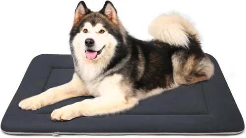Miniatura 9 de Magic Dog Cama grande para perros – Almohadilla suave para jaula de 42 pulgadas, lavable a máquina, con parte inferior antideslizante, color café