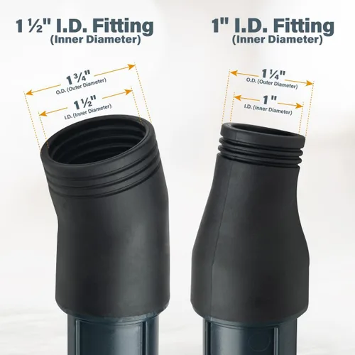 Miniatura 4 de POWERTEC Kit de manguera para herramientas eléctricas con manguera de vacío de 10 pies, 2 adaptadores de cambio rápido y acoplador roscado, kit