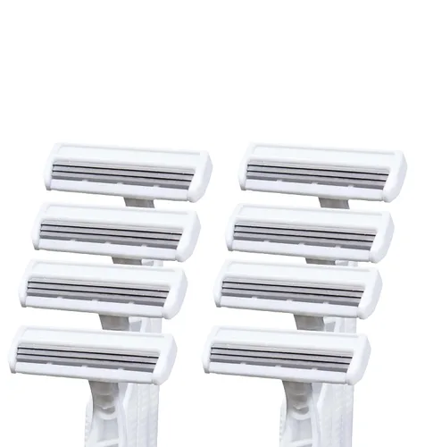 Miniatura 5 de MyFriendly - 3 cuchillas de afeitar desechables para hombre y mujer, afeitadora de un solo uso para el cuerpo y la cara, material crudo