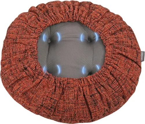 Miniatura 6 de SINOSSO Cojín para taburete de bar moderno de 12 pulgadas de diámetro, diseño entretejido de moda, antideslizante, de silicona, redondo, acolchado