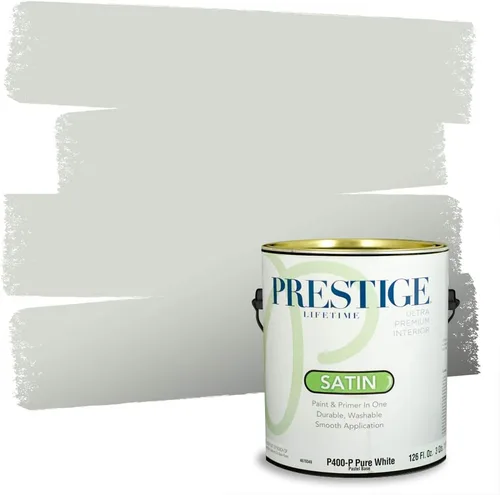 Miniatura 159 de PRESTIGE Paints - Pintura interior e imprimación en uno, 1 galón, cáscara de huevo, pimienta envejecida